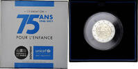 France 2 Euro 75 ans UNICEF, Proof, Monnaie de Paris, Bi-Metallic -