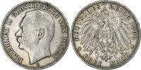 Grand Duchy of Baden 3 Mark Friedrich II, Karlsruhe, Silver -