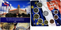 Slovakia 1 c. to 2€ + token BU, Kremnica -