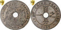 French Indochina Cent Paris, Pre-series, Maillechort, PCGS -