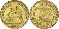 France 50 Centimes Chambre de commerce, Paris, Cupro-Aluminium -