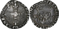 France 1/8 Ecu Henri III, Bayonne, Silver, Gadoury:485 -