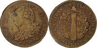 France 6 deniers français Louis XVI, Strasbourg, Copper -