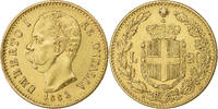 Italy 20 Lire Umberto I, Rome, Gold, KM:21 -