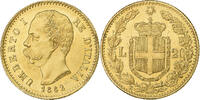 Italy 20 Lire Umberto I, Rome, Gold, KM:21 -