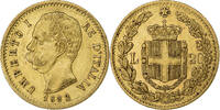 Italy 20 Lire Umberto I, Rome, Gold, KM:21 -