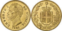 Italy 20 Lire Umberto I, Rome, Gold, KM:21 -
