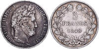 France 5 Francs 1848 BB Louis Philippe I, Strasbourg, Silver SS 30.34 £  +  4.29 £ shipping