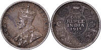 India Rupee George V, Calcutta, Silver, KM:524 -