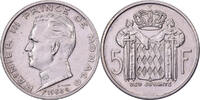 Monaco 5 Francs Rainier III, Paris, Silver, KM:141 -