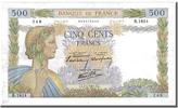 France 500 Francs Banknote, 500 F 1940-1944 ''La Paix'', 1941-01-09 -