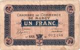 France 1 Franc Nancy, 1916-01-01, NNN 012488, Pirot:87-30 -