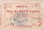 France 2 Francs Liez, 1915-06-05, Série 6 - 96 -