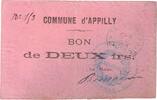 France 2 Francs Appilly -
