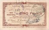 France 5 Francs Etréaupont, 1915-08-13, 182 -