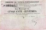 France 50 Centimes Tavaux-Pontséricourt, 1915-01-24 -