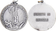 Belgium Medaille Eurogym Brussels, Silvered bronze -