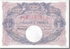 France 50 Francs Banknote, 50 F 1889-1927 ''Bleu et Rose'', 1915-07-28 -