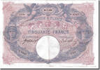 France 50 Francs Banknote, 50 F 1889-1927 ''Bleu et Rose'', 1915-07-28 -