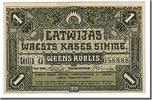 Latvia 1 Rublis Banknote -