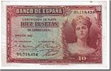 Spain 10 Pesetas Banknote -