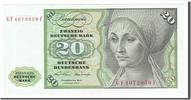 GERMANY - FEDERAL REPUBLIC 20 Deutsche Mark Banknote, 1970-01-02 -