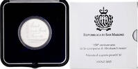 San Marino 10 Euro Scomparsa di Abraham Lincoln (150° Anniv.), Proof -