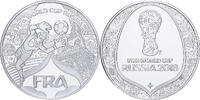 France Medaille 2018 Fifa World Cup Russia, Billon, Proof STGL 17.05 &pound;  +  4.23 &pound; shipping