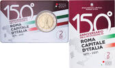 Italy 2 Euro 2021 Rome Rome capital of Italy, FDC, Rome, Bi-Metallic STGL 16.19 &pound;  +  4.23 &pound; shipping