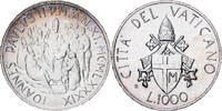 Vatican 1000 Lire 1989 Rome John Paul II, Rome, Silver, KM:219 UNZ 34.14 &pound;  +  4.23 &pound; shipping