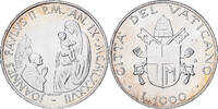 Vatican 1000 Lire 1987 Rome John Paul II, Rome, Silver, KM:205 UNZ 34.14 &pound;  +  4.23 &pound; shipping