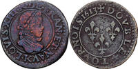 France Double Tournois 1613 Bordeaux Louis XIII, Bordeaux, Bronze, Gadou... 39.27 &pound;  +  4.23 &pound; shipping