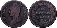 France 1 D&eacute;cime AN 8 Strasbourg Directoire, Strasbourg, Copper, Gadoury:... 25.59 &pound;  +  4.23 &pound; shipping