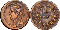 French Colonies 5 Centimes 1830 Paris Charles X, Paris, Bronze S 25.59 &pound;  +  4.23 &pound; shipping