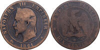 France 10 Centimes 1861 Strasbourg Napoleon III, Strasbourg, Bronze S 9.36 &pound;  +  4.23 &pound; shipping