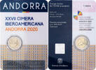 Andorra 2 Euro 2020 Madrid Ibero-American Summit, Madrid, Bi-Metallic STGL 25.59 &pound;  +  4.23 &pound; shipping