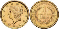 United States 1 Dollar Liberty Head - Type 1, Philadelphia, Gold -