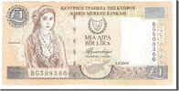 Cyprus 1 Pound Banknote, 2004-04-01 -
