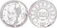 France 100 Francs Jean Monnet, Paris, Silver, Gadoury:907 -