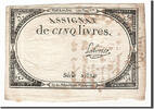 France 5 Livres Banknote, Labrosse, KM:A76, Lafaurie:171 -