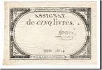 France 5 Livres Banknote, Maugé, KM:A76, Lafaurie:171 -