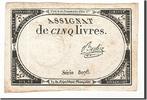France 5 Livres Banknote, Berlioz, KM:A76, Lafaurie:171 -