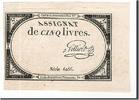 France 5 Livres Banknote, Gilliers, KM:A76, Lafaurie:171 -
