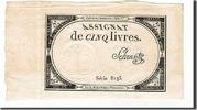France 5 Livres Banknote, Schrantz, KM:A76, Lafaurie:171 -