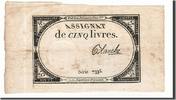 France 5 Livres Banknote, Blanche, KM:A76, Lafaurie:171 -