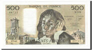 France 500 Francs Banknote, 500 F 1968-1993 ''Pascal'', 1986-02-06 -