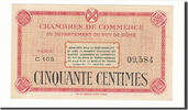 France 50 Centimes Banknote, Pirot:103-1, Clermont-Ferrand -