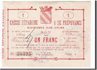France 1 Franc Banknote, Pirot:59-221, Avesnes-sur-Helpe -