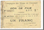 France 1 Franc Banknote, Pirot:62-479, Drocourt -