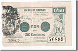 France 50 Centimes Banknote, Pirot:59-2539, Valenciennes -